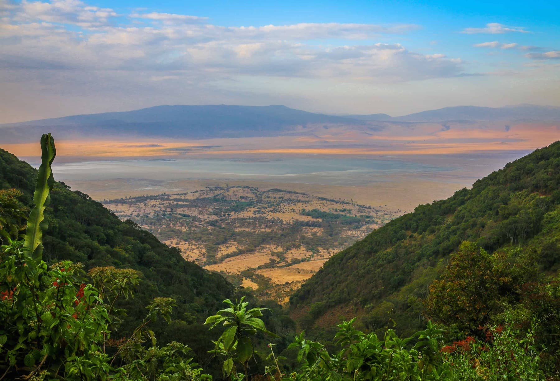 Sunset over the Ngorongoro Conservation Area