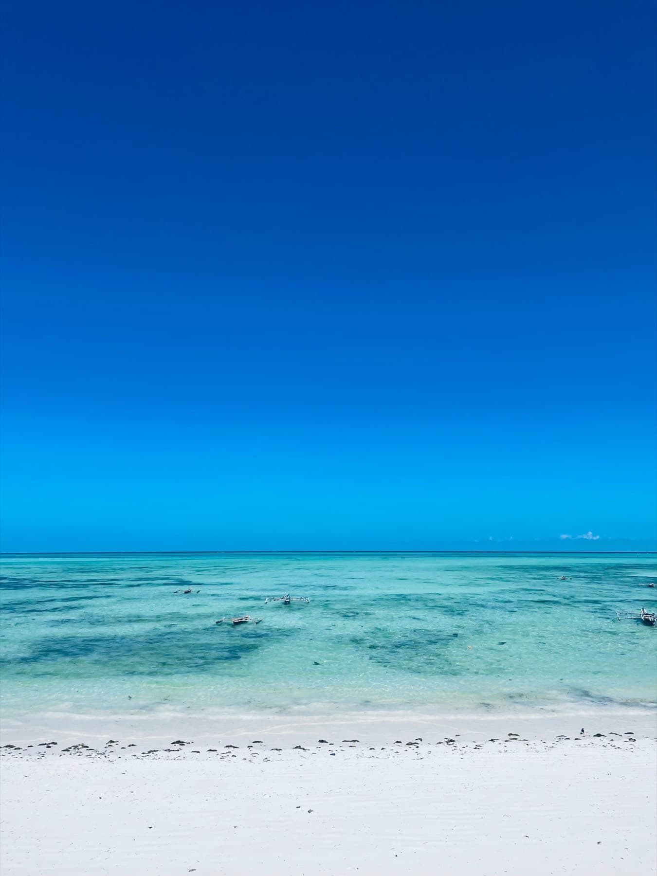 Pale sand and Indian Ocean, Zanzibar